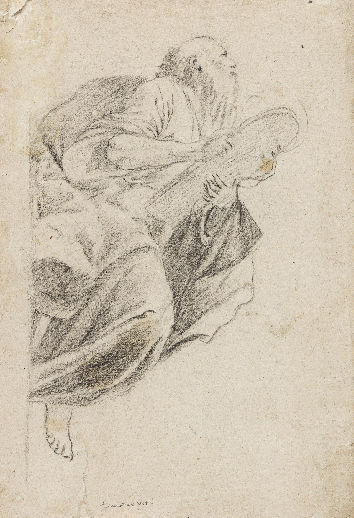 PIETRO FACCINI (Bologna 1562-1602 Bologna) Study of a Prophet * Study of a Woman in a Dress.